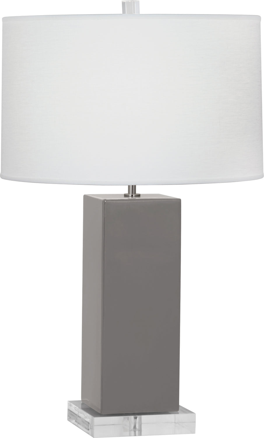 Robert Abbey - ST995 - One Light Table Lamp - Harvey - Smokey Taupe Glazed Ceramic