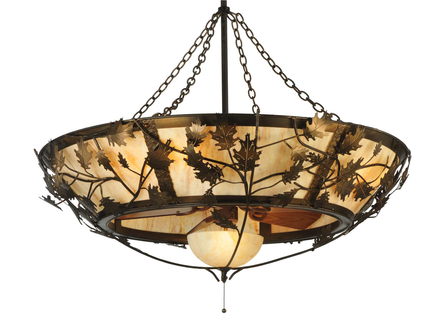 Meyda Tiffany - 110043 - 11 Light Chandel-Air - Oak Branch - Antique Copper