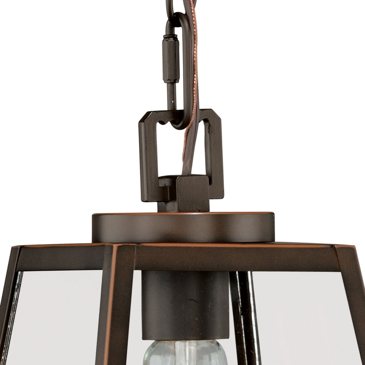 Vaxcel - P0050 - One Light Mini Pendant - Grant - Burnished Bronze