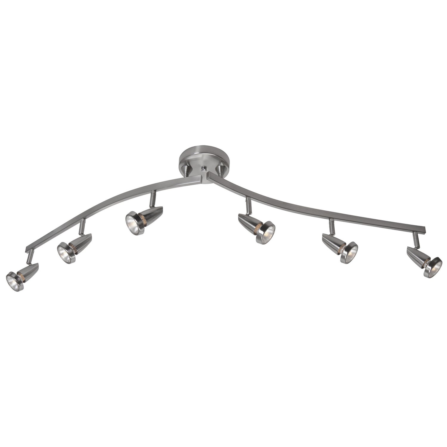 Access - 52226-BS - Six Light Semi-Flush Mount - Mirage - Brushed Steel