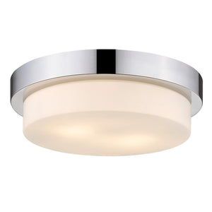 Golden - 1270-13 CH - Two Light Flush Mount - Multi-Family - Chrome