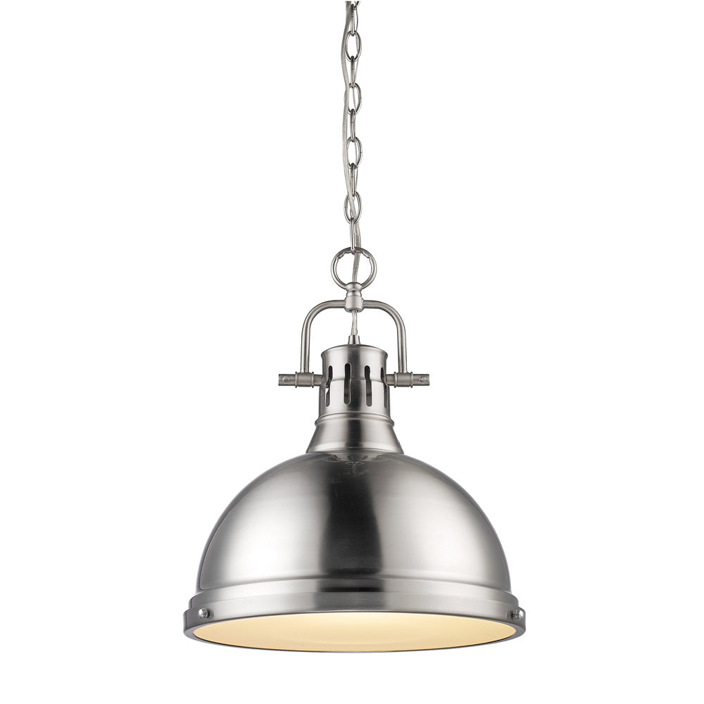 Golden - 3602-L PW-PW - One Light Pendant - Duncan PW - Pewter