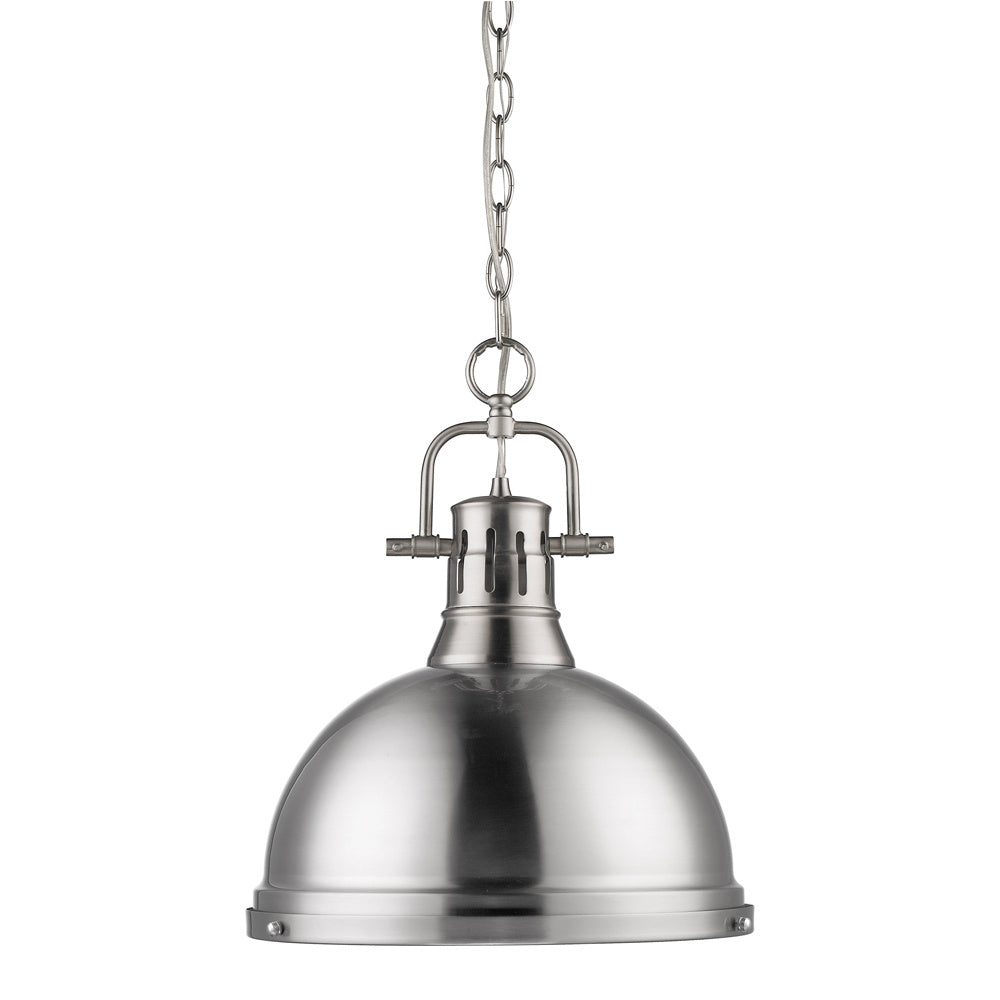 Golden - 3602-L PW-PW - One Light Pendant - Duncan PW - Pewter