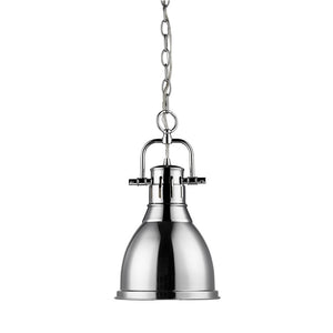 Golden - 3602-S CH-CH - One Light Pendant - Duncan CH - Chrome