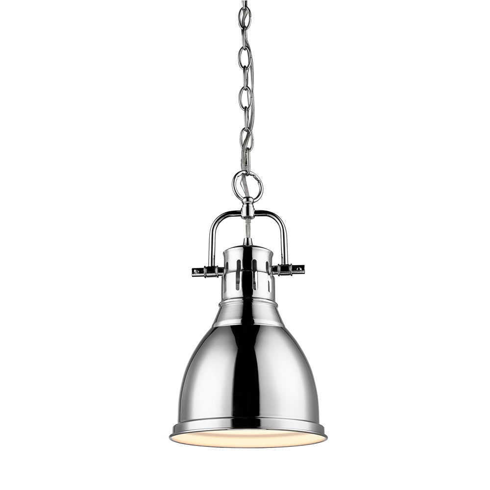 Golden - 3602-S CH-CH - One Light Pendant - Duncan CH - Chrome