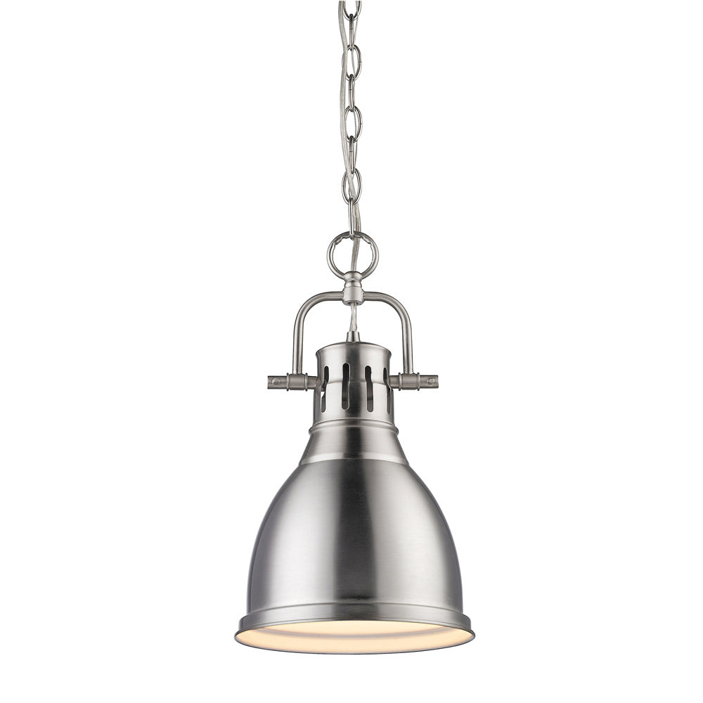 Golden - 3602-S PW-PW - One Light Pendant - Duncan PW - Pewter