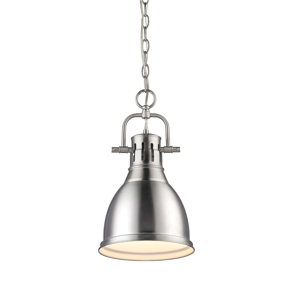 Golden - 3602-S PW-PW - One Light Pendant - Duncan PW - Pewter