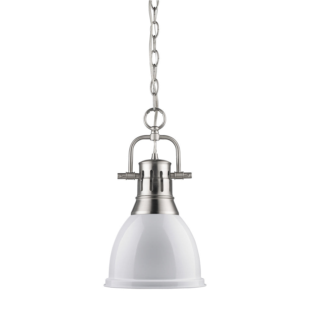 Golden - 3602-S PW-WH - One Light Pendant - Duncan PW - Pewter