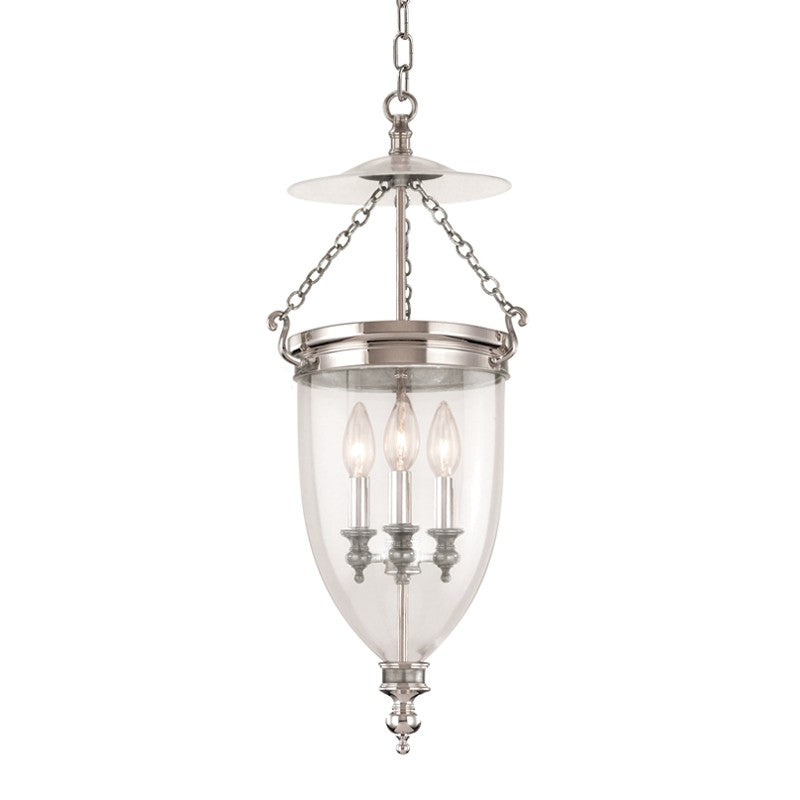 Hudson Valley - 142-PN - Three Light Pendant - Hanover - Polished Nickel