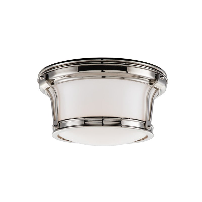 Hudson Valley - 6510-PN - Two Light Flush Mount - Newport - Polished Nickel