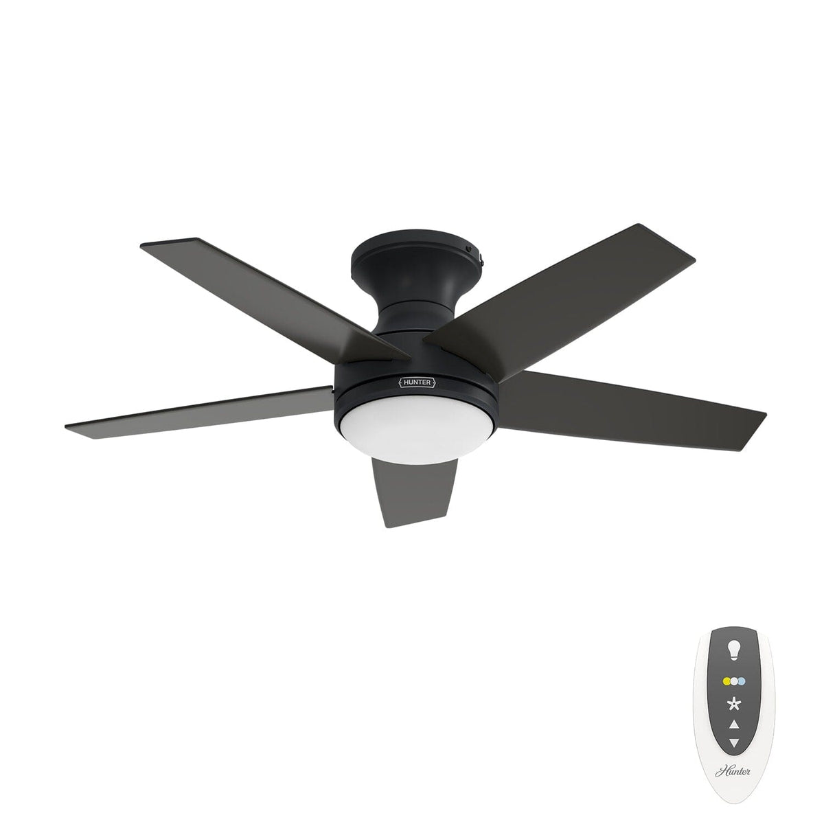 Hunter - 55100 - 44" Ceiling Fan - Dreska - Matte Black