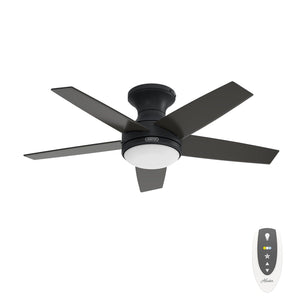 Hunter - 55100 - 44" Ceiling Fan - Dreska - Matte Black