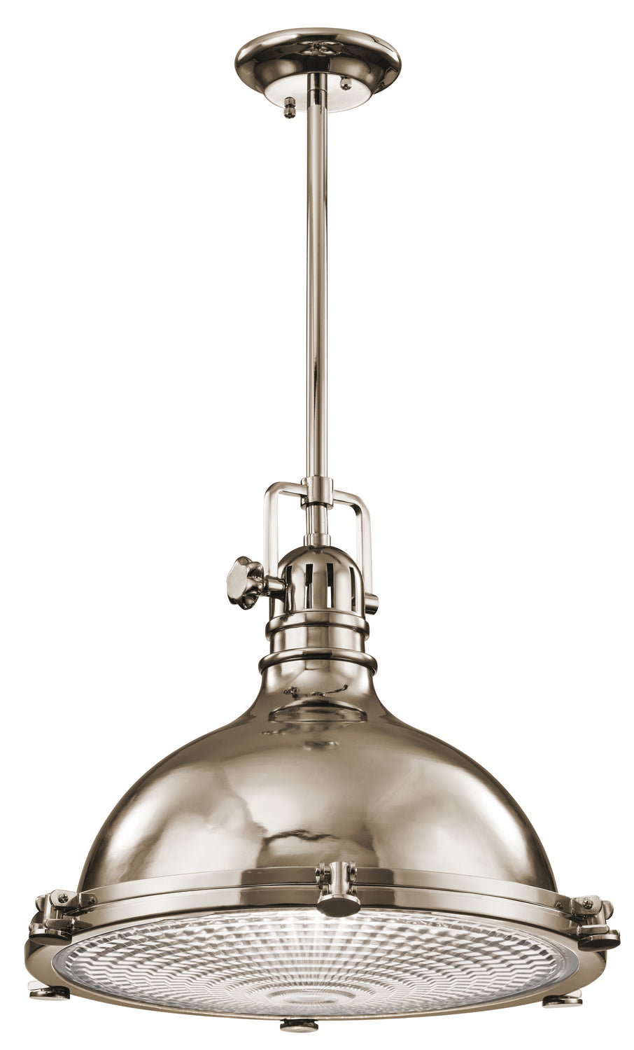 Kichler - 2682PN - One Light Pendant - Hatteras Bay - Polished Nickel