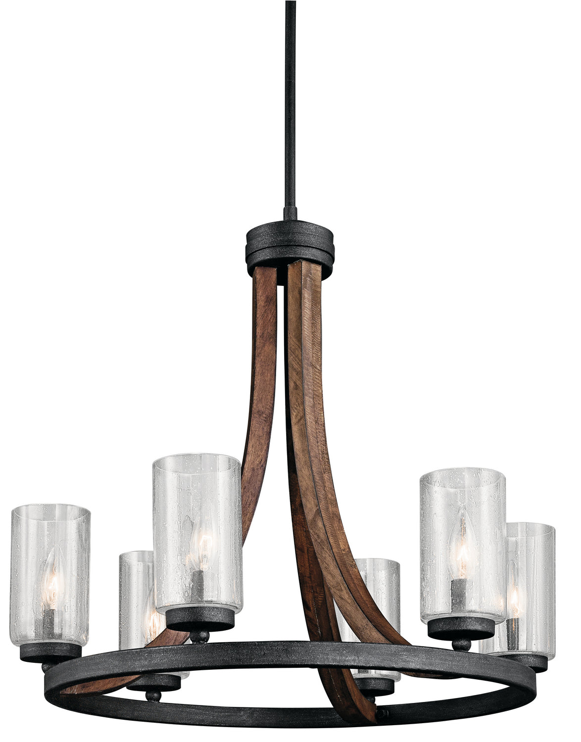 Kichler - 43193AUB - Six Light Chandelier - Grand Bank - Auburn Stained Finish