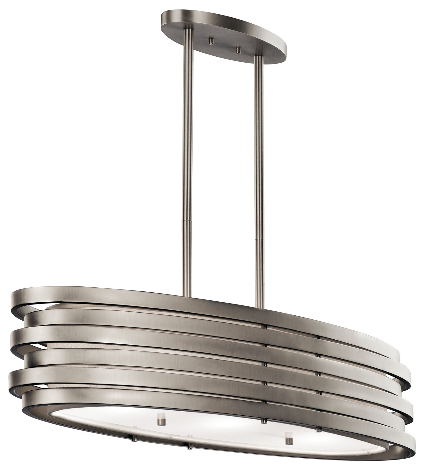 Kichler - 43303NI - Three Light Pendant - Roswell - Brushed Nickel