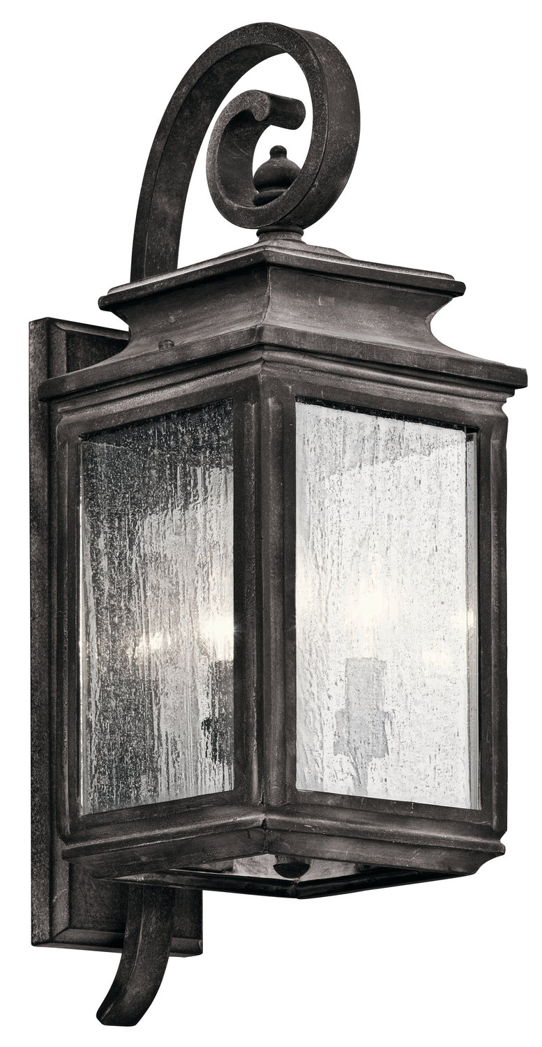 Kichler - 49502WZC - Three Light Outdoor Wall Mount - Wiscombe Park - Weathered Zinc