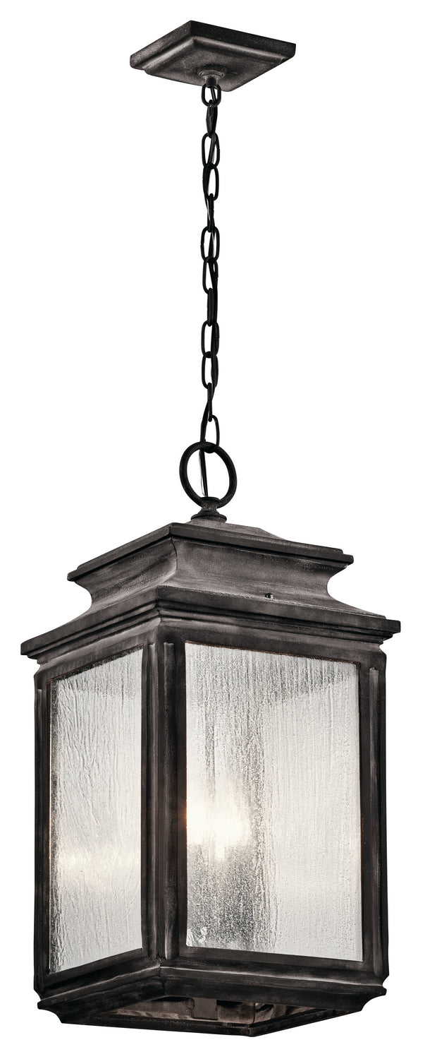 Kichler - 49505WZC - Four Light Outdoor Pendant - Wiscombe Park - Weathered Zinc