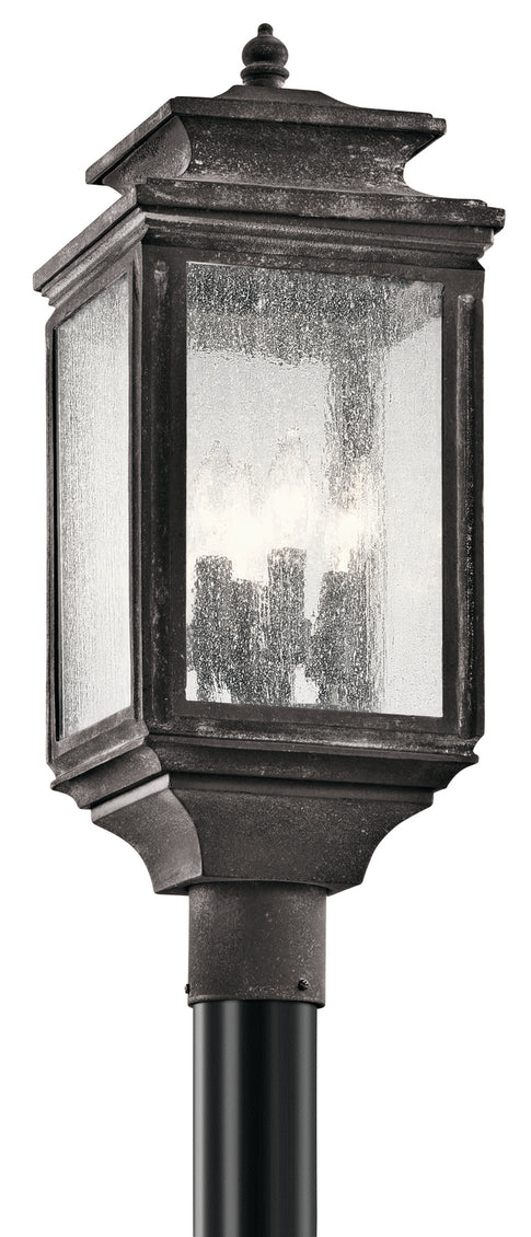 Kichler - 49506WZC - Four Light Outdoor Post Mount - Wiscombe Park - Weathered Zinc