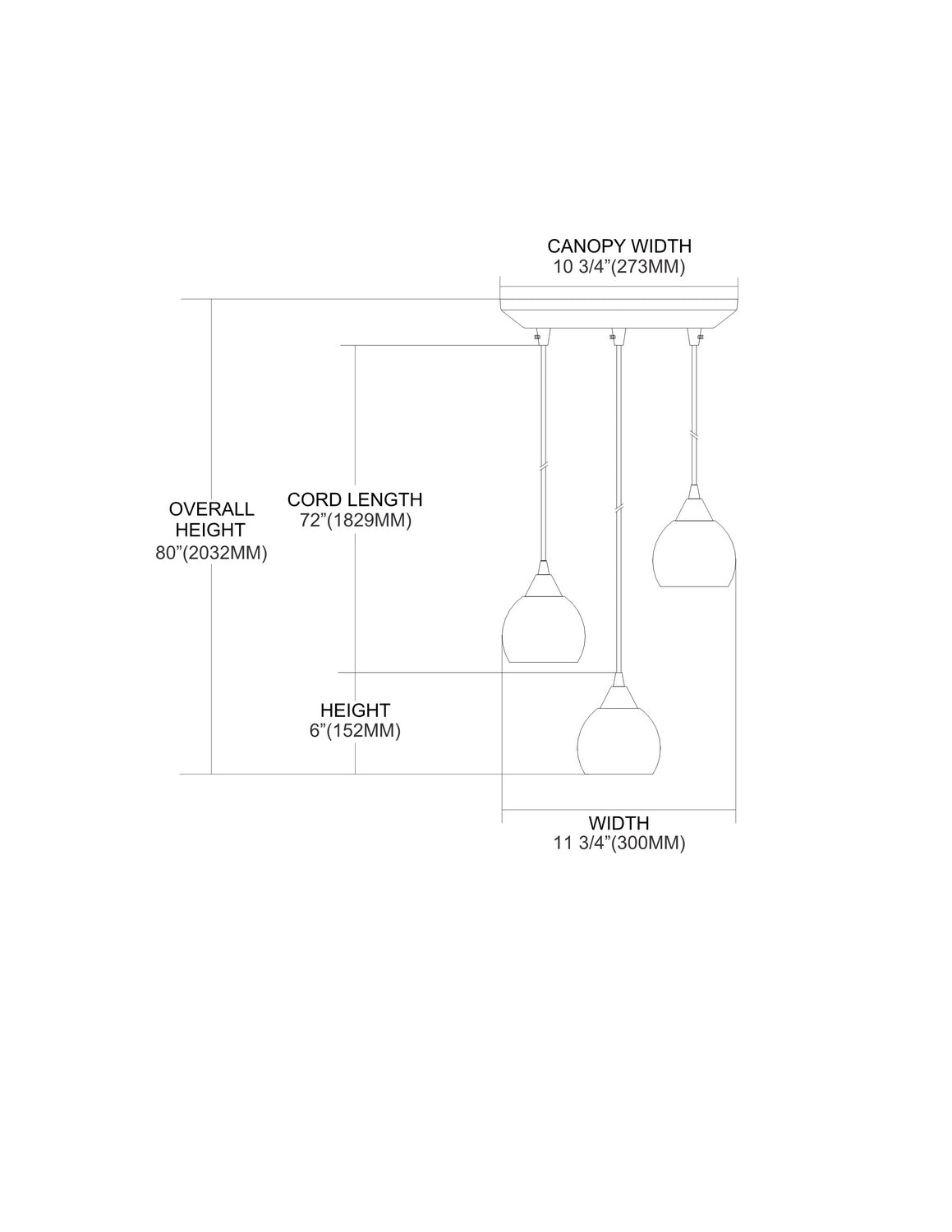 ELK Home - 10342/3 - Three Light Pendant - Kersey - Satin Nickel