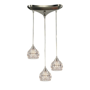 ELK Home - 10342/3 - LED Pendant - Kersey - Satin Nickel