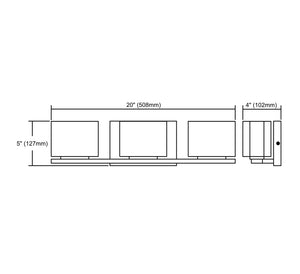 ELK Home - 11632/3 - Three Light Vanity - Chiseled Glass - Brushed Nickel