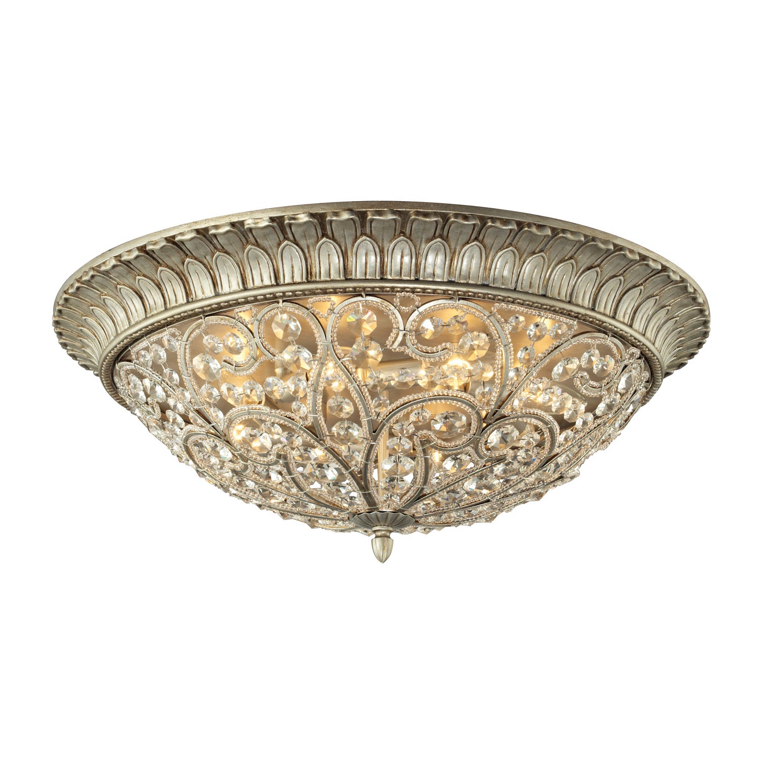 ELK Home - 11695/8 - Eight Light Flush Mount - Andalusia - Aged Silver