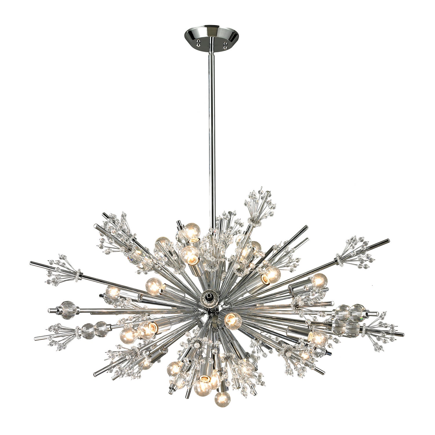 ELK Home - 11752/24 - 24 Light Chandelier - Starburst - Polished Chrome