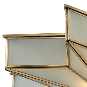 ELK Home - 22011/3 - Three Light Flush Mount - Decostar - Brushed Brass