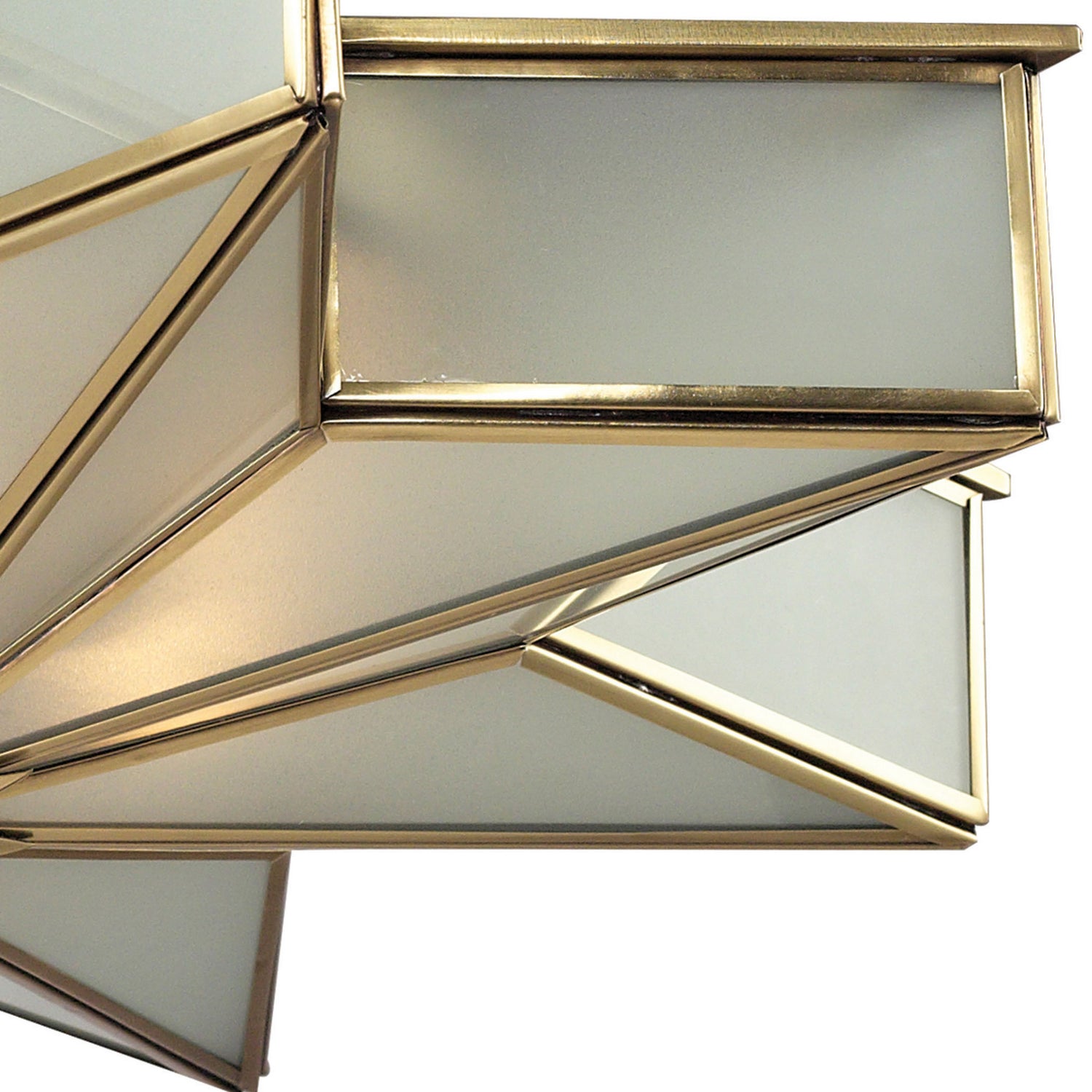 ELK Home - 22011/3 - Three Light Flush Mount - Decostar - Brushed Brass