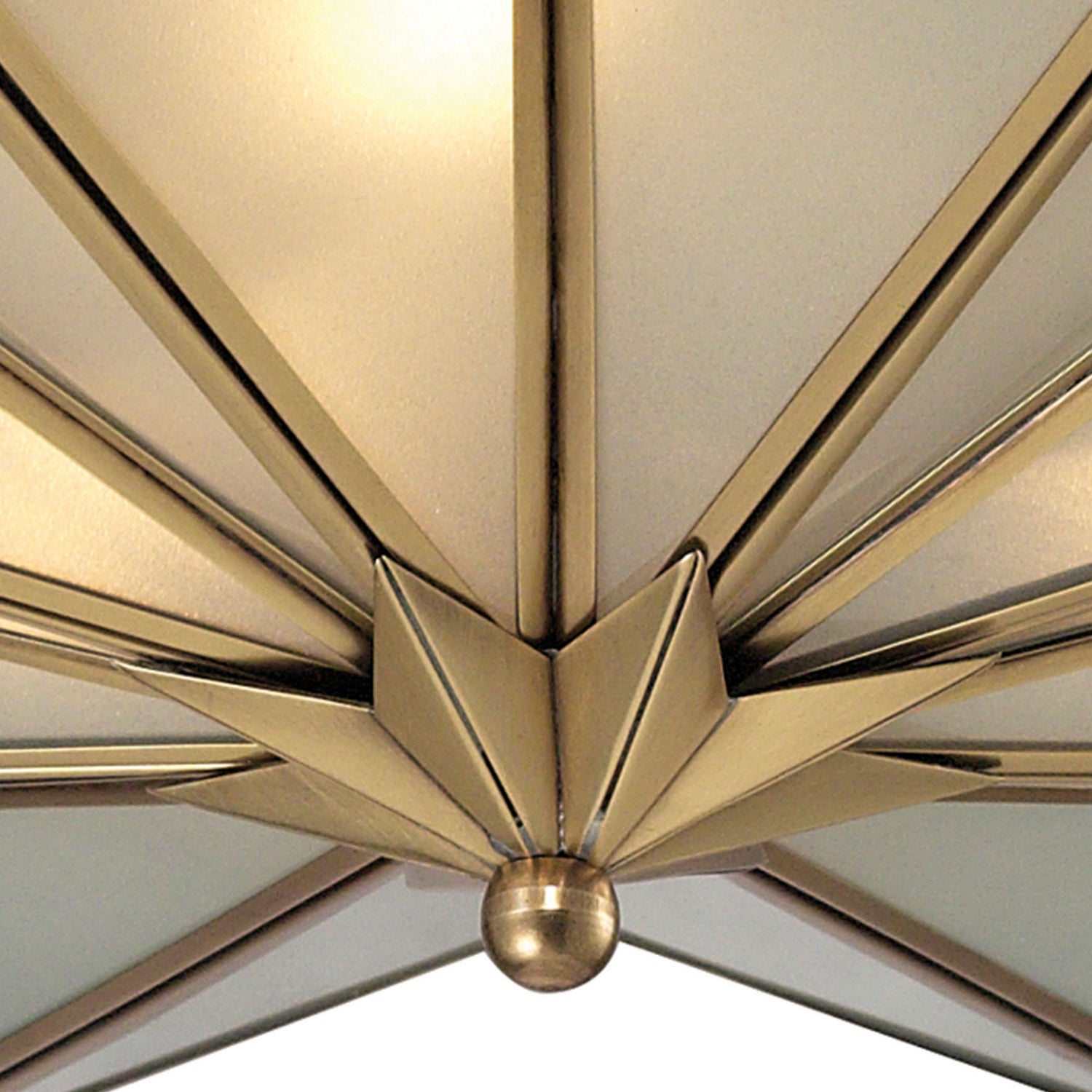 ELK Home - 22011/3 - Three Light Flush Mount - Decostar - Brushed Brass