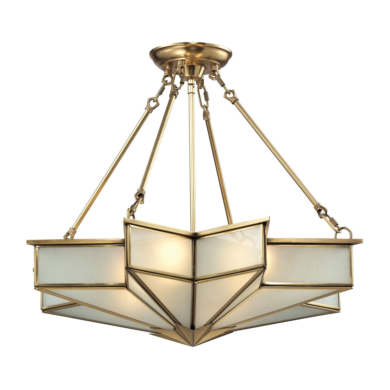 ELK Home - 22012/4 - Four Light Chandelier - Decostar - Brushed Brass