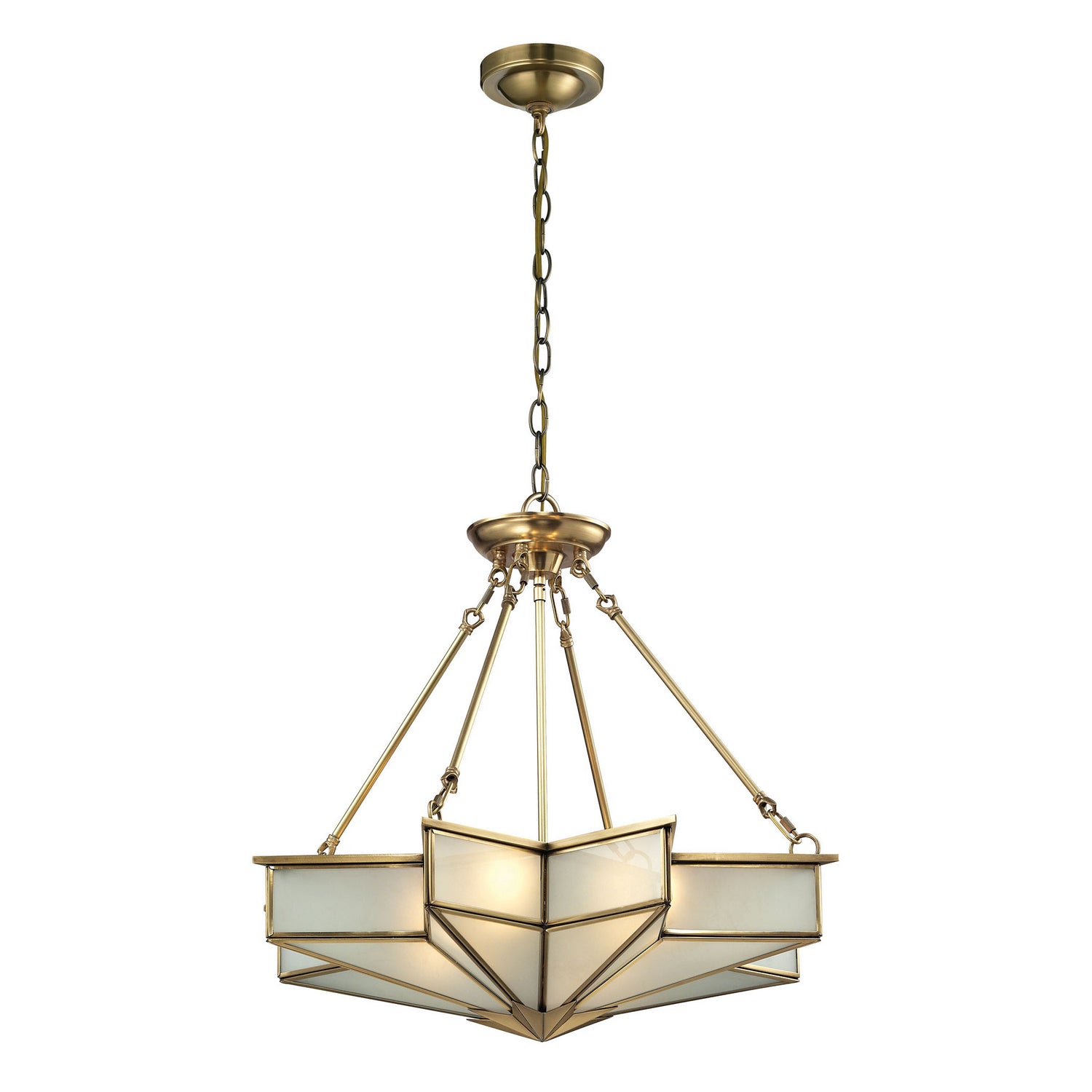 ELK Home - 22012/4 - Four Light Chandelier - Decostar - Brushed Brass