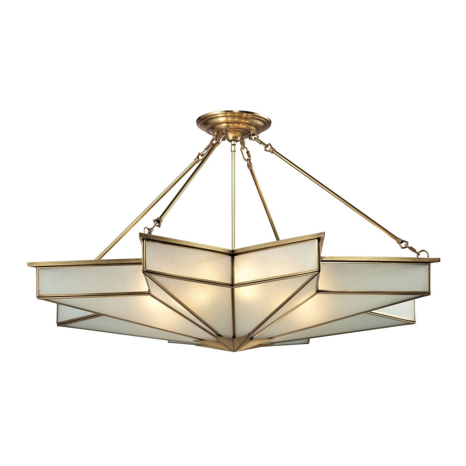 ELK Home - 22013/8 - Eight Light Chandelier - Decostar - Brushed Brass