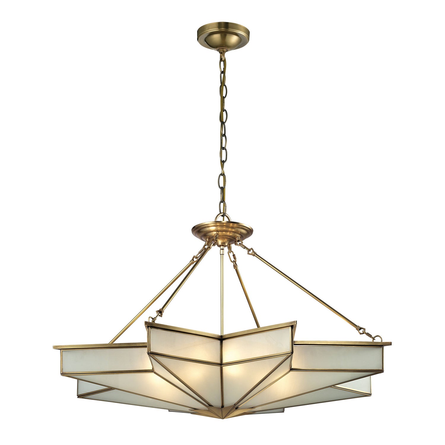 ELK Home - 22013/8 - Eight Light Chandelier - Decostar - Brushed Brass