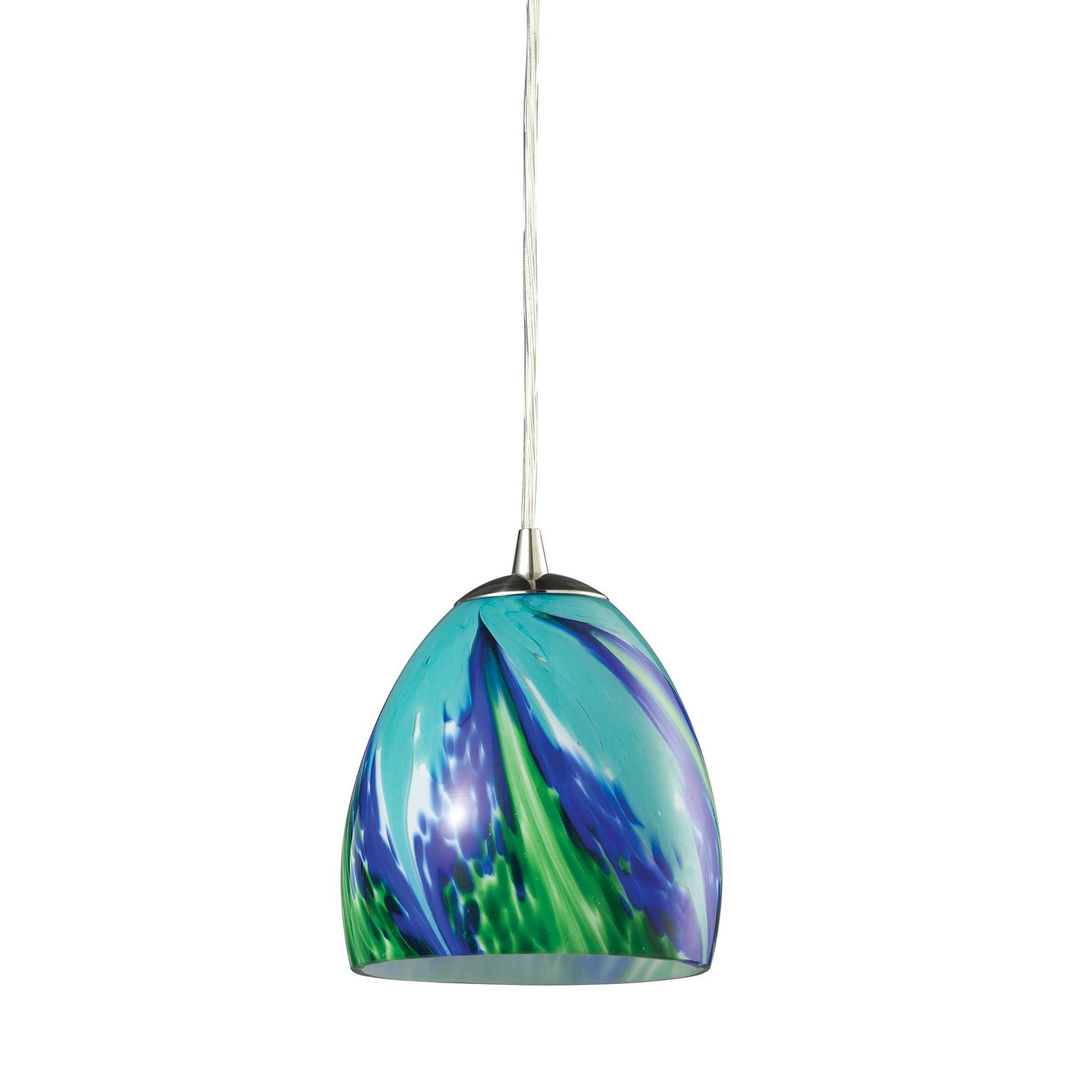 ELK Home - 31445/1TB - One Light Mini Pendant - Colorwave - Satin Nickel