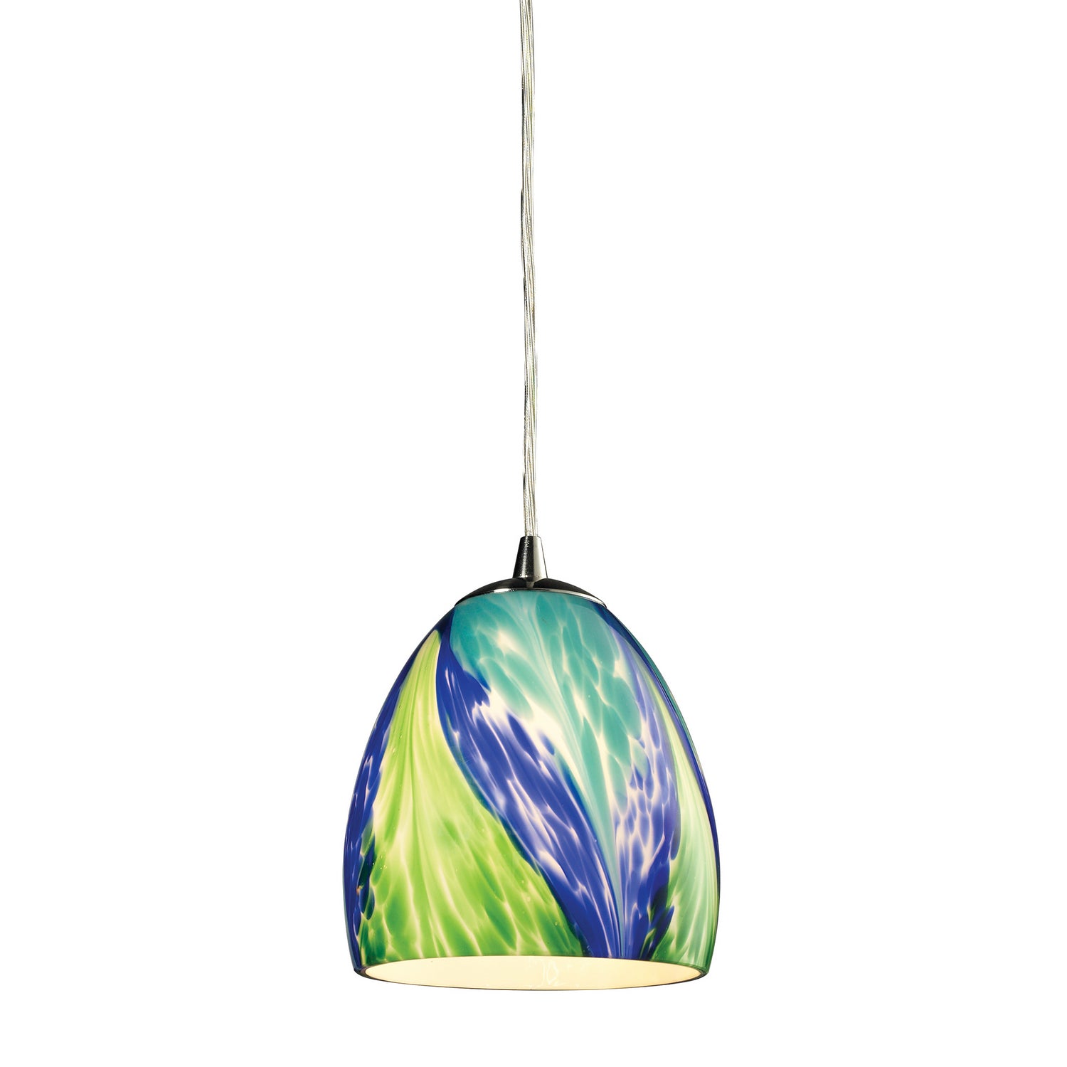 ELK Home - 31445/1TB - One Light Mini Pendant - Colorwave - Satin Nickel