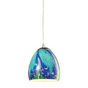 ELK Home - 31445/1TB - One Light Mini Pendant - Colorwave - Satin Nickel