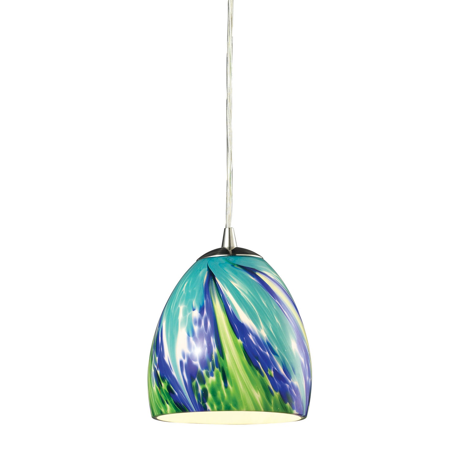 ELK Home - 31445/1TB - One Light Mini Pendant - Colorwave - Satin Nickel