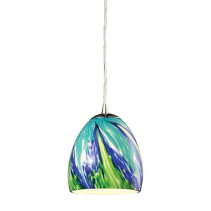 ELK Home - 31445/1TB - One Light Mini Pendant - Colorwave - Satin Nickel