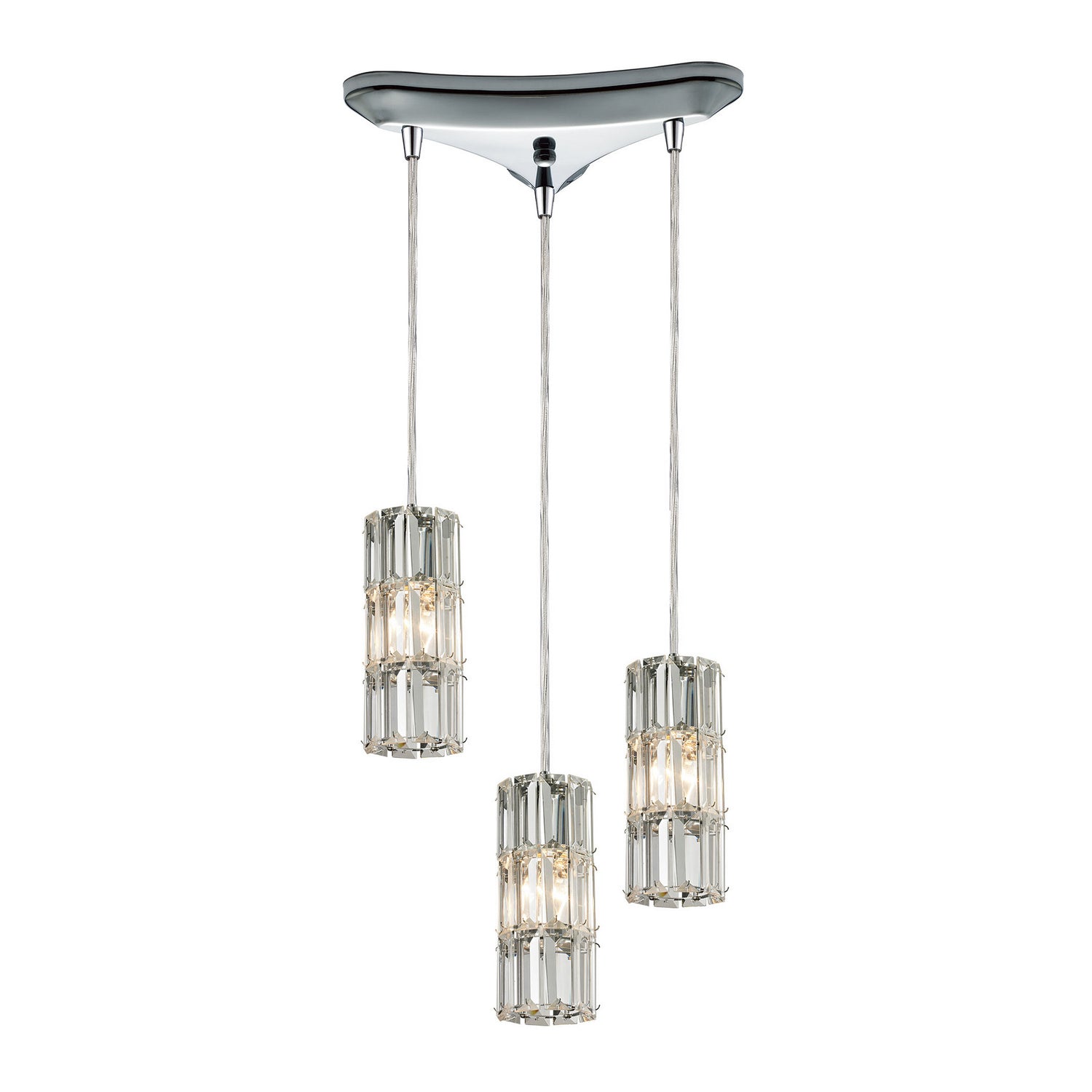 ELK Home - 31486/3 - Three Light Pendant - Cynthia - Polished Chrome