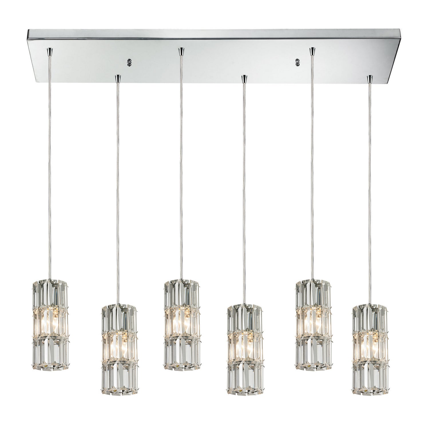 ELK Home - 31486/6RC - Six Light Pendant - Cynthia - Polished Chrome