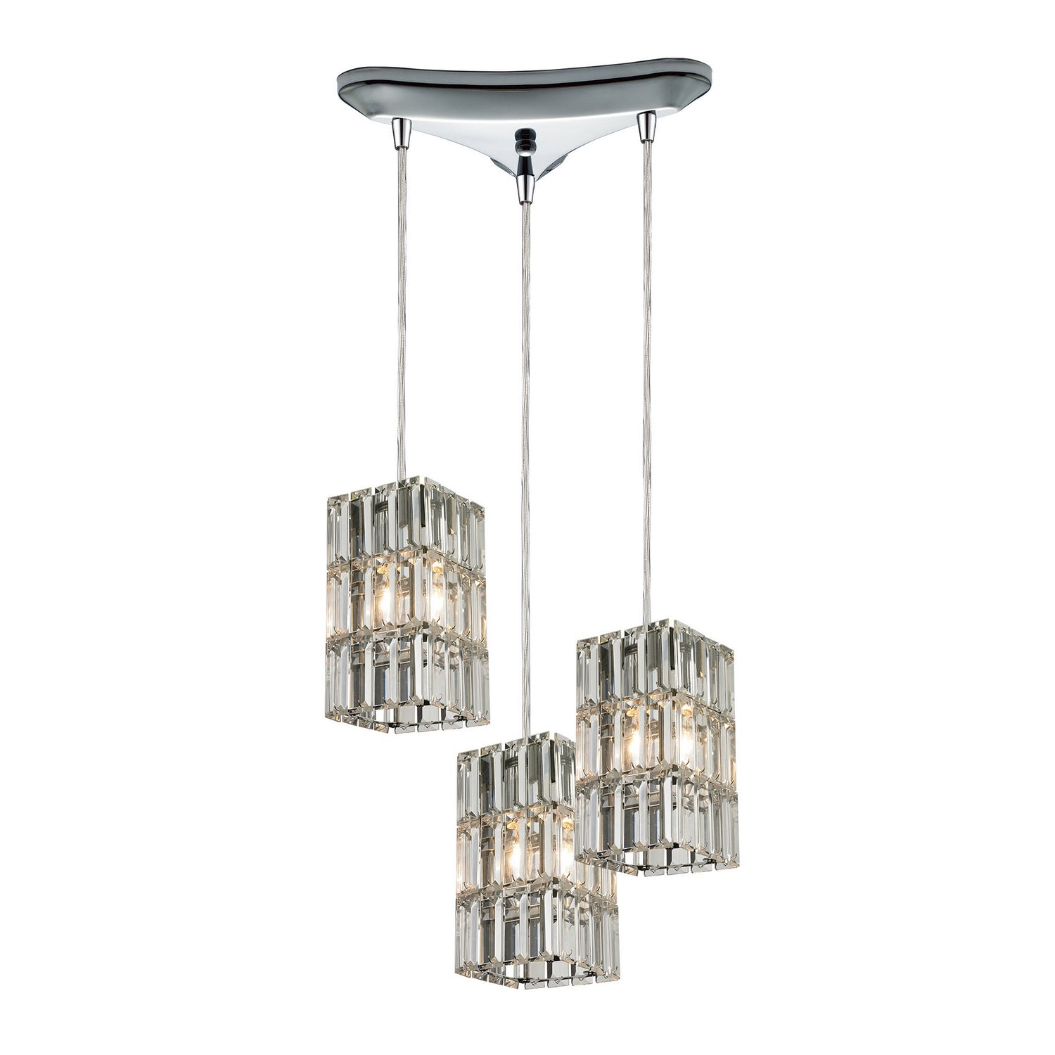 ELK Home - 31488/3 - Three Light Pendant - Cynthia - Polished Chrome