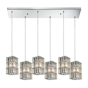 ELK Home - 31488/6RC - Six Light Pendant - Cynthia - Polished Chrome