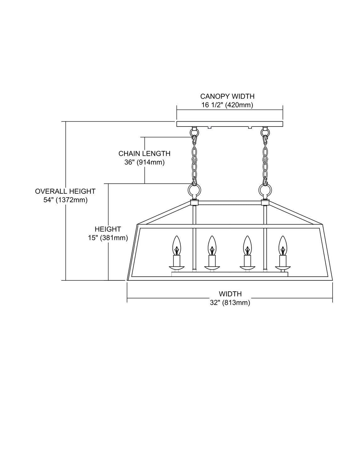 ELK Home - 31508/4 - Four Light Chandelier - Alanna - Oil Rubbed Bronze