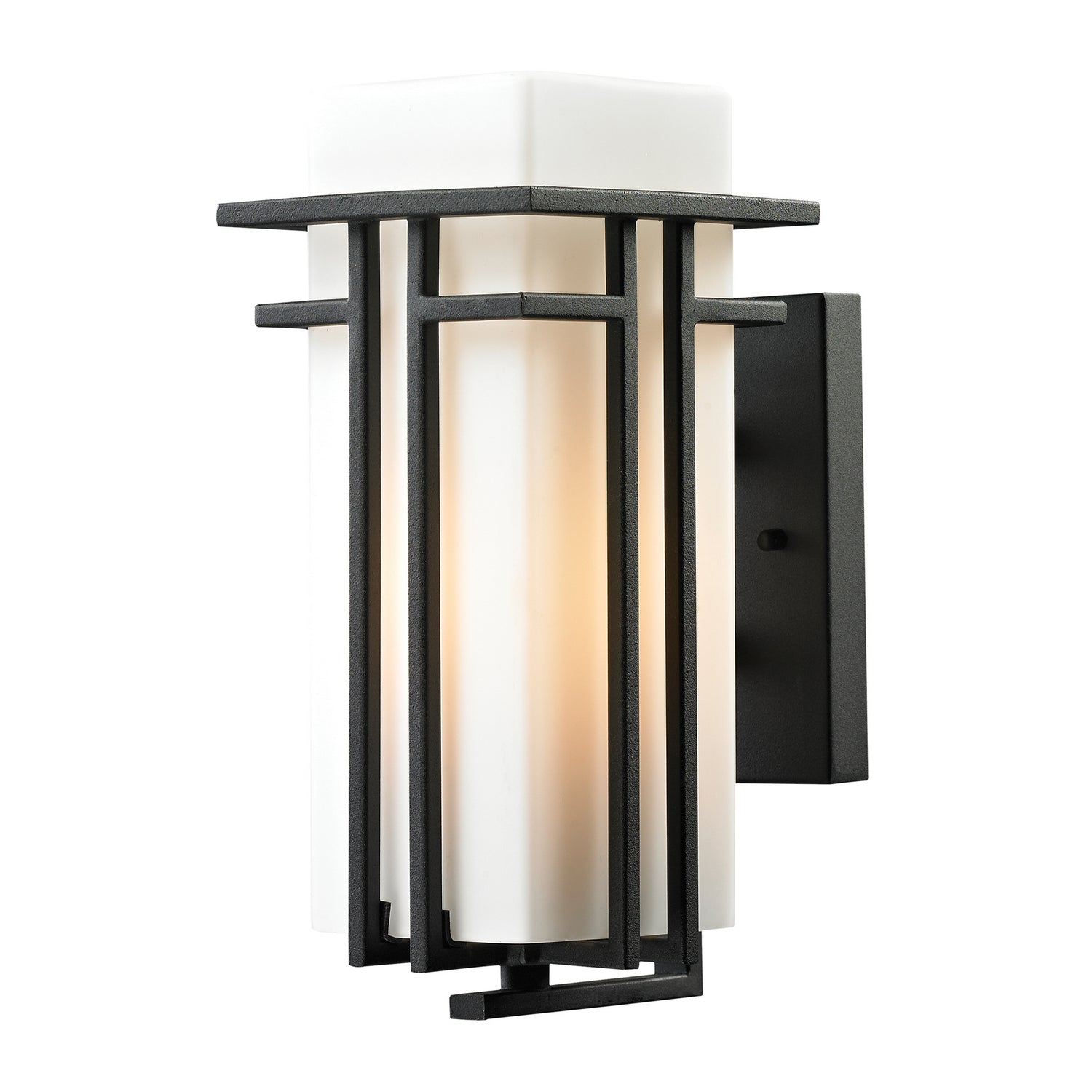 ELK Home - 45085/1 - One Light Outdoor Wall Sconce - Croftwell - Textured Matte Black