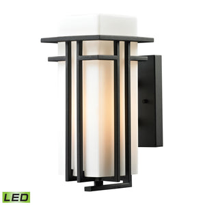 ELK Home - 45085/1-LED - LED Outdoor Wall Sconce - Croftwell - Textured Matte Black