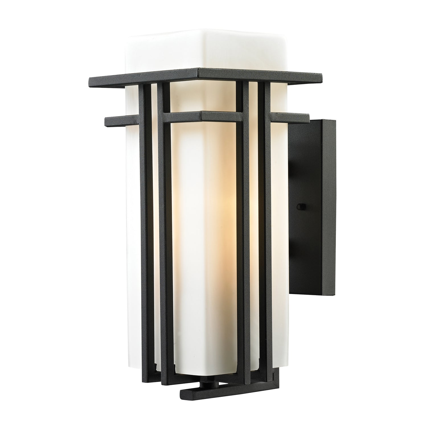 ELK Home - 45086/1 - One Light Outdoor Wall Sconce - Croftwell - Textured Matte Black