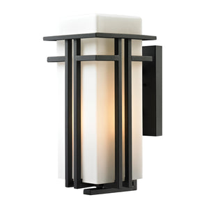 ELK Home - 45087/1 - One Light Outdoor Wall Sconce - Croftwell - Textured Matte Black