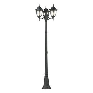 ELK Home - 45089/3 - Three Light Outdoor Post Mount - Central Square - Textured Matte Black