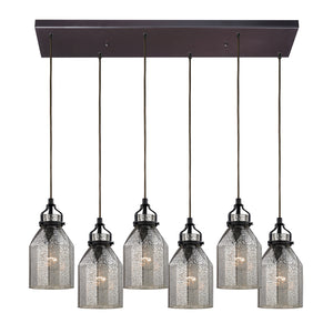 ELK Home - 46009/6RC - Six Light Pendant - Danica - Oil Rubbed Bronze